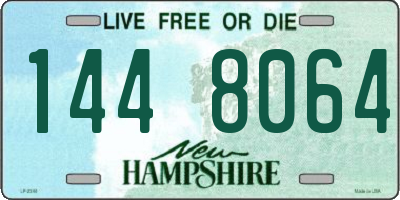 NH license plate 1448064