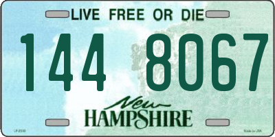 NH license plate 1448067