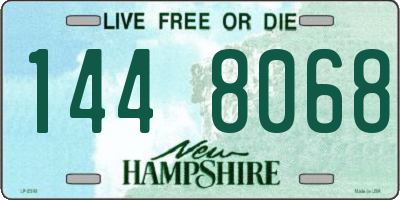 NH license plate 1448068