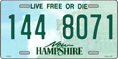 NH license plate 1448071