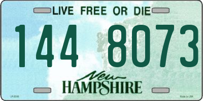 NH license plate 1448073