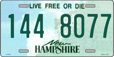 NH license plate 1448077