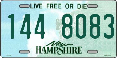 NH license plate 1448083