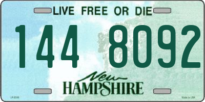 NH license plate 1448092