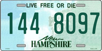 NH license plate 1448097