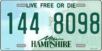 NH license plate 1448098