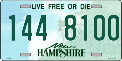 NH license plate 1448100