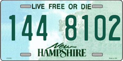 NH license plate 1448102