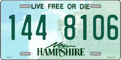 NH license plate 1448106