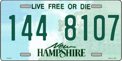NH license plate 1448107