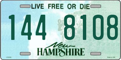 NH license plate 1448108