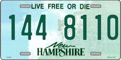 NH license plate 1448110