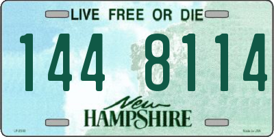 NH license plate 1448114