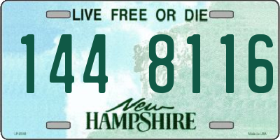 NH license plate 1448116