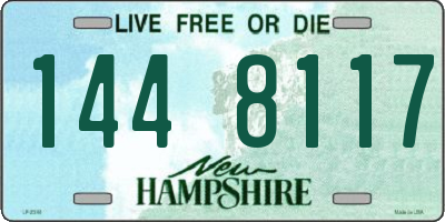 NH license plate 1448117