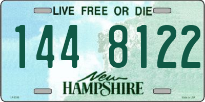 NH license plate 1448122