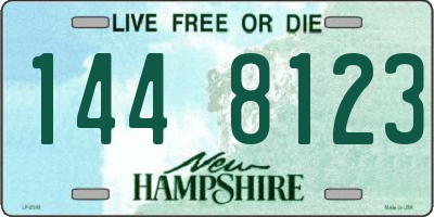 NH license plate 1448123