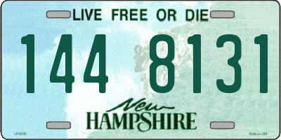 NH license plate 1448131