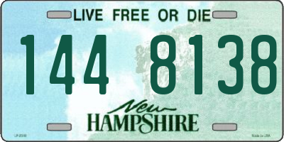 NH license plate 1448138
