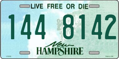 NH license plate 1448142