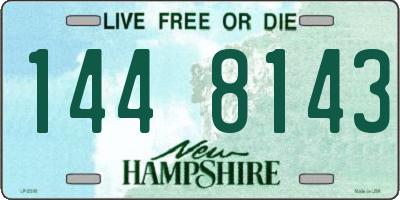 NH license plate 1448143