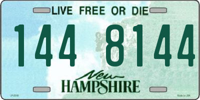 NH license plate 1448144