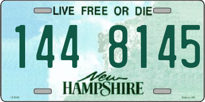 NH license plate 1448145
