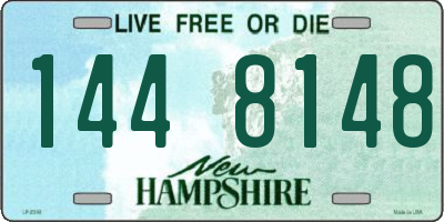 NH license plate 1448148