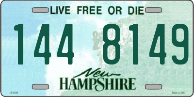 NH license plate 1448149