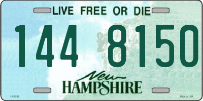 NH license plate 1448150