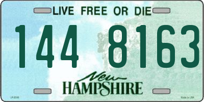 NH license plate 1448163
