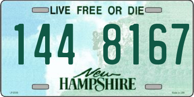 NH license plate 1448167