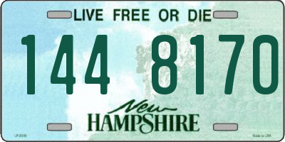 NH license plate 1448170