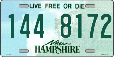 NH license plate 1448172