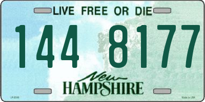 NH license plate 1448177