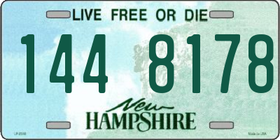 NH license plate 1448178