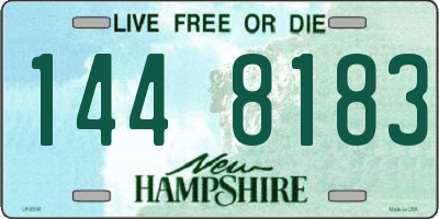 NH license plate 1448183