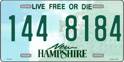 NH license plate 1448184