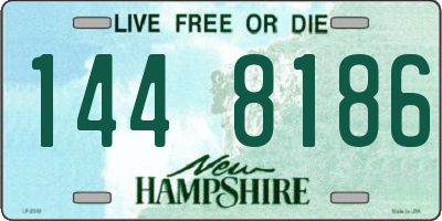 NH license plate 1448186