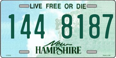 NH license plate 1448187