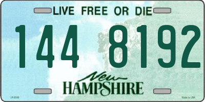NH license plate 1448192