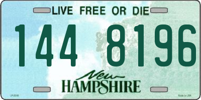 NH license plate 1448196