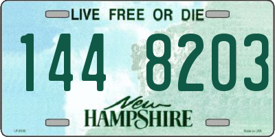 NH license plate 1448203