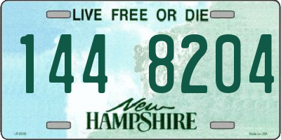 NH license plate 1448204