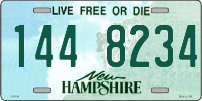 NH license plate 1448234