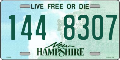 NH license plate 1448307