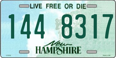 NH license plate 1448317