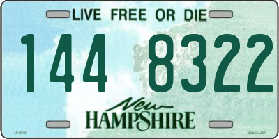 NH license plate 1448322