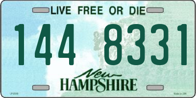 NH license plate 1448331