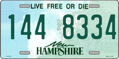 NH license plate 1448334